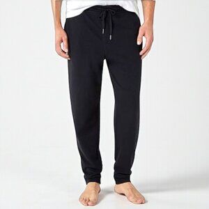 Eddie Bauer Men’s Lounge Pants Black Size M NWOT Drawstring Side & Zipper Pocket